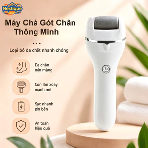 Máy Chà Gót Chân Điện 3 Tốc Độ + Đầu Đá Thạch Anh,Cảm Ứng Áp Lực Chống Trầy Xước,Pin 180 Phút,Chống Nước