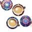Hoa sơn phẳng bằng gỗ mới Mandala 2D Coaster bằng gỗ 6 kết hợp