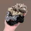MAUROPOLI Phong Cách Mới Retro Kim Cương Giả Viền Scrunchy Dây Buộc Tóc Đơn Giản Sang Trọng Dây Buộc Tóc Băng Đô
