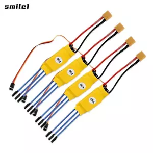 ESC không chổi than SMILE, Bộ điều khiển tốc độ điện tử đầu chuối HW30A 40A, phích cắm T Dễ dàng sử dụng Chức năng BEC Bộ phận máy bay RC cho FPV F450 cho máy bay trực thăng RC