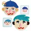 CANAMEK Kids Montessori Trò chơi biểu cảm khuôn mặt Đồ chơi thay đổi cảm xúc với 16 chiếc Thẻ Học tập mầm non Đồ chơi giáo dục CSF