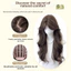WEETW Tóc Giả Dài Nâu Có Viền, Tóc Tổng Hợp Lớp Sóng Lớn Xoăn Kiểu Tóc, Thực Tế Toupee Thời Trang Tự Nhiên Cosplay Halloween Tóc Giả Sử Dụng Hàng Ngày