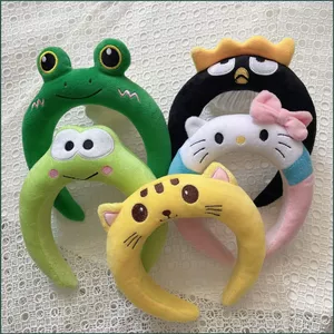 SQ Sanrio HelloKitty Hoạt Hình Dễ Thương Sang Trọng Vui Nhộn Tóc Vòng Rửa Mặt Báo Chí Tóc Dây Buộc Tóc Thời Trang