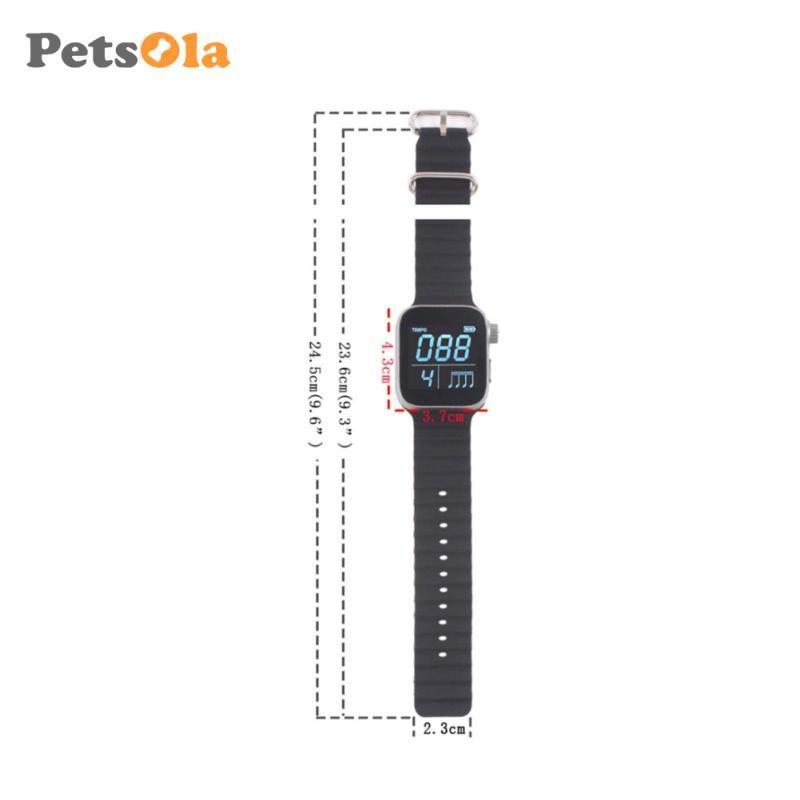 Đồng hồ Metronome có thể điều chỉnh Rung Im lặng Thực hành Dây đeo cổ tay Máy đo nhịp điệu tập luyện đàn Piano