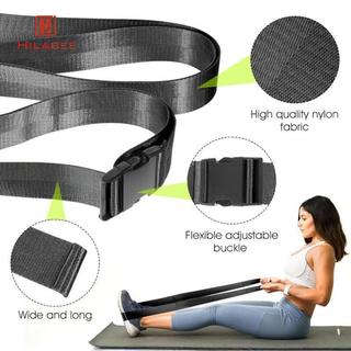 HILABEE Dây đeo vai chân 2,5m điều chỉnh, đai tập Yoga cho tập luyện tại nhà và phụ kiện