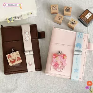 Dây đeo đàn hồi máy tính xách tay BEABOUT, Dây đeo chống dính tạp chí hoạt hình đàn hồi, Phụ kiện lưu trữ dây đeo kế hoạch có thể điều chỉnh Kawaii