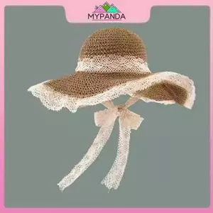 MYPANDA Nữ Mũ Chống Nắng Rộng Vành Lớn Mũ Đi Biển Mùa Hè Mũ Rơm Có Thể Gập Lại Mũ Chống Nắng Mũ Nữ Thời Trang Ngày Lễ Bãi Biển Mũ Chống Tia UV.