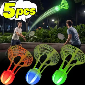 1 / 3 / 5 CÁI - Đèn LED phát sáng Cầu lông Cầu lông Thiết kế chống gió cho trò chơi tập luyện ban đêm Xây dựng Nylon xốp bền