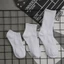PYCOU 3 Đôi Tất Thể Thao, Tất Runnig Chống Trơn Trượt Thoáng Khí, Tất Cotton Mềm Siêu Thấm Hút Mắt Cá Chân Cho Bóng Đá Tennis