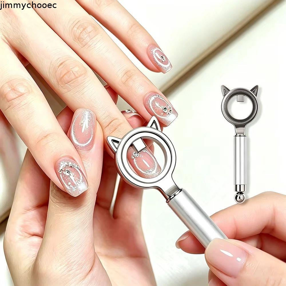 JIMMYCHOOEC Dụng cụ 2 đầu thiết kế mắt mèo, hiệu ứng lỗ đen, tay cầm chống trượt thoải mái