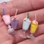 HFTOY 4 Cái / túi Nhà Búp Bê Thu Nhỏ Dễ Thương Mô Phỏng Kem Kem Giả Vờ Chơi Đồ Chơi Trang Trí Thực Phẩm Đạo Cụ Cảnh Thu Nhỏ Phụ Kiện Mô Hình ~