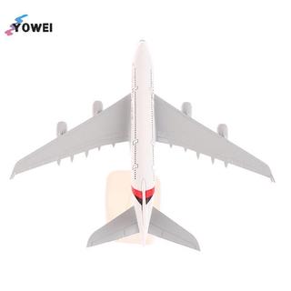Mẫu máy bay kim loại YOWEI 20cm 1: 400 Emirates Airbus A380 Bản sao kim loại Chất liệu hợp kim Mô phỏng hàng không Trẻ em Bé trai Quà tặng VN