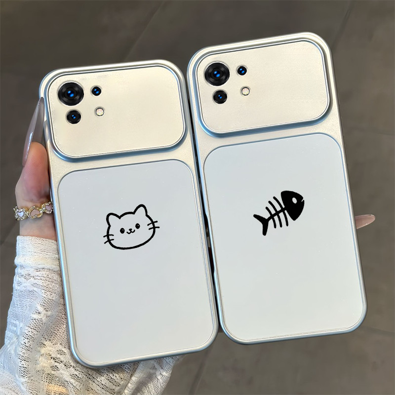 Ốp Lưng PBZZ Cho Xiaomi mi 11 Lite Xiaomi 11 pro Xiaomi 11 Lite 5g ne Vỏ Điện Thoại Lo Âu Vỏ Mềm Chống Sốc Thiết Kế Mới Thẩm Mỹ Cặp Đôi Mèo Hoạt Hình Dễ Thương DSCYGT1