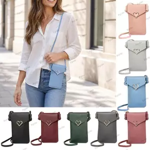 Túi Điện Thoại Màn Hình Cảm Ứng PYCOU, Ví Da PU RFID Chống Trộm Ví, Túi Đeo Ngang Đa Năng Dung Tích Lớn Hoạt Động Ngoài Trời