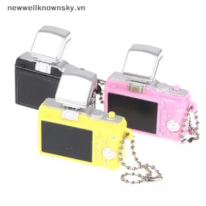 MỚI Mini Máy Ảnh Kỹ Thuật Số Model 1: 12 Nhà Búp Bê Camera LED Flash Móc Khóa Trang Trí Đồ Chơi SKY