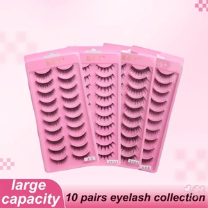 Dày Full Strip Lông Mi Giả Tự Nhiên 3D Dày Đặc Giai Đoạn Trang Điểm Đen Lông Mi Mắt Giả Cho Nữ