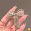 Thắt Nơ Kim Cương Giả Thổ Cẩm Nữ Đơn Giản Cá Tính Thời Trang Pin Phù Hợp Với Chống Nhẹ Xước Trang Sức Quà Tặng Mới