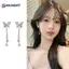 AN.MART 1 Cặp Sang Trọng Cao Cấp Cảm Giác Bướm Dài Dép Bông Tai Nữ Bé Gái Bông Tai Bướm Thời Trang Tinh Tế Quà Tặng Trang Sức VN