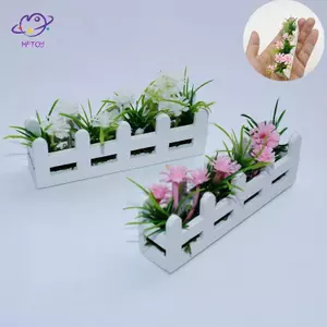 HFTOY 1 / 12 Nhà Búp Bê Mô Phỏng Hoa Chậu Mẫu Nhà Búp Bê Mini Trang Trí Sân Vườn Nhà Búp Bê Trang Trí Phong Cảnh Micro ~