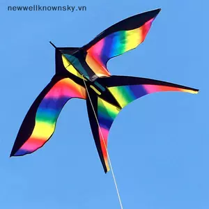 MỚI Lớn Cầu Vồng Chim Diều Có Tay Cầm Vải Nylon Nuốt Diều Chim Diều Ngoài Trời Vui Vẻ Đồ Chơi Thể Thao SKY