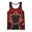 Áo ba lỗ không tay in họa tiết Grappler Anime 3D, Áo tập thể dục mềm thoáng khí, Quần áo dạo phố nam