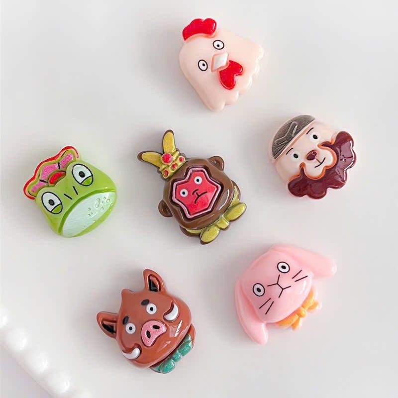 Set Charm Tiểu Yêu Quái Núi Lãng Lãng Chibi Kawaii Cao Cấp, Bộ 5 Linh Thú Huyền Bí Dễ Thương