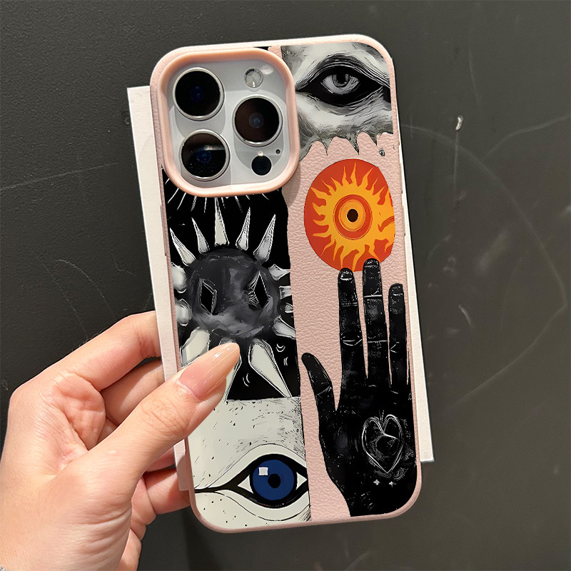 Ốp lưng cho iPhone 17 16 Pro Max 15 14 13 12 11 Hình ghép mắt thần bí