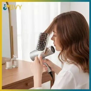Bộ bàn chải tóc cong BVY Boar Bristle có lỗ thông hơi cho tay cầm thoải mái và khô cho Salon tại nhà hàng ngày.