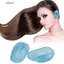 DELMER 2 chiếc Vỏ tai silicon, Vỏ tai làm tóc không thấm nước màu xanh, Phụ kiện tạo kiểu vòi hoa sen Tắm có thể tái sử dụng Perm Earuffs Salon Ear Shield