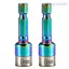 WANYEDI 1 / 5 Ổ cắm đầy màu sắc, Tay tuốc nơ vít khí nén 8mm có độ cứng cao, Ổ cắm tác động loại kẹp chống mài mòn đa năng cho tuốc nơ vít khí nén