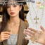 Vòng cổ Edgy Gothic Y2K cho bữa tiệc lễ hội âm nhạc | Mặt dây chuyền kim sa hình trái tim xếp chồng ba lớp Hợp kim kẽm có thể điều chỉnh / Giao hàng miễn phí