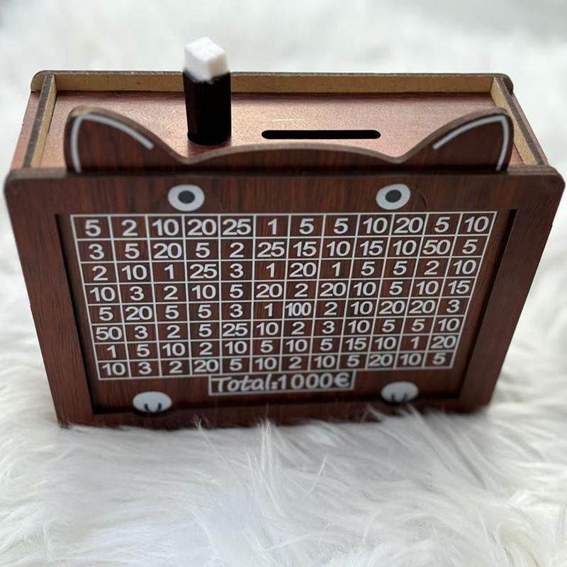 ECK 1 Bộ Ngân Hàng Lưu Trữ Tiền Bằng Gỗ Có Thể Tái Sử Dụng Với Mục Tiêu Hoạt Hình Mèo Tiết Kiệm Tiền Hộp Đựng Tiền Xu Cho Người Lớn Và Trẻ Em HOT