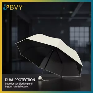 BVY 24 Ribs Ô hoàn toàn tự động Chống bão Chống tia cực tím Ô gấp lớn Ngày mưa.