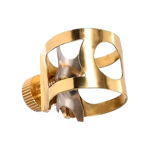 Ống ngậm Altos Saxophone chuyên nghiệp Kẹp dây chằng Altos Saxophone Ống ngậm Dây buộc kim loại bền bỉ