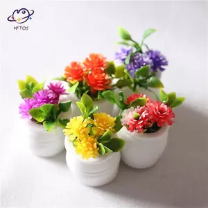 HFTOY 3 chiếc 1: 12 Nhà búp bê Cây xanh thu nhỏ trong chậu Mô phỏng cây trồng trong chậu ~