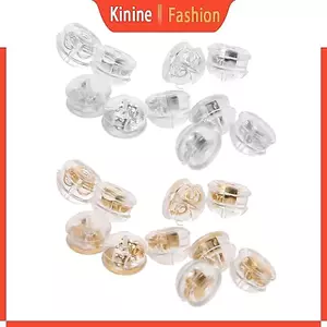 KIN 18K Vàng Mặt Sau Nấm 10 Chiếc Bông Tai Mặt Sau Thay Thế Cho Bông Tai Bông Tai