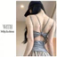 Milyfashion Hot Girl Gợi Cảm Với Miếng Lót Ngực Rỗng Cotton Sọc Sling Có Miếng Lót Ngực Ngắn Top Mỏng Hơn Nhìn Đẹp Lưng Hot Girl Y2K MLHV