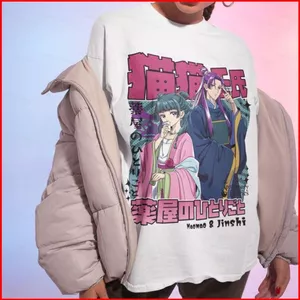 GC1 Nhật Ký Apothecary Full Graphic Áo Thun Mùa Hè Anime Tay Ngắn Top GC1