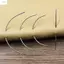 ZENZON 30 Chiếc Kim May Cong, Kim Thủ Công Da Bằng Thép Không Gỉ DIY, Móc Móc Đa Kích Thước Bán Nguyệt Tay May Kim May May
