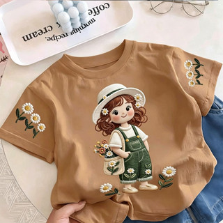 COD✅ (Hồ Chí Minh)Áo phông tay ngắn In hình hoạt hình Áo Kiểu rộng và ấn tượng Trẻ em thời trang