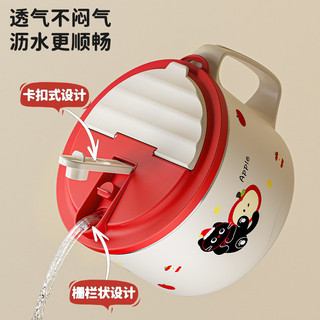 Bát cơm bằng thép không gỉ 304 Cơm căng tin Bát súp dung tích lớn Ký túc xá sinh viên có nắp Bát mì ăn liền có thể thoát nước SNUF