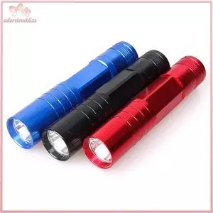 THÊM Đèn pin LED Mini cầm tay Đèn pin nhôm cho du lịch ngoài trời Hike Câu cá Ánh sáng trắng Đèn pin Đèn khẩn cấp BSS