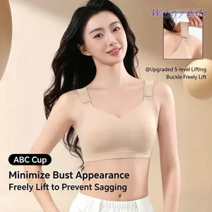 Áo ngực không dây WANYEDI, Áo ngực nhỏ hơn thoáng khí cho nữ, Áo ngực mỏng hợp thời trang Bảo hiểm toàn diện Thoải mái vừa vặn Áo ngực liền mạch Áo ngực