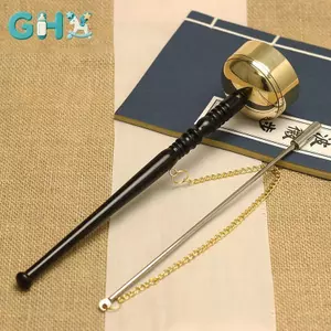 GHX Tây Tạng Thiền & Cầu Nguyện Chuông - Tay Cầm Bằng Gỗ Chuông Đồng Cho Phật Giáo Hát Kinh Thánh Thực Hiện Lễ Cung Cấp VN