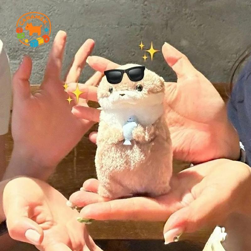 CANAMEK Dễ Thương Otters Giữ Cá Sang Trọng Móc Khóa Nhẹ Treo Mặt Dây Đạo Cụ Cho Túi Đi Học Ví Chìa Khóa CSF