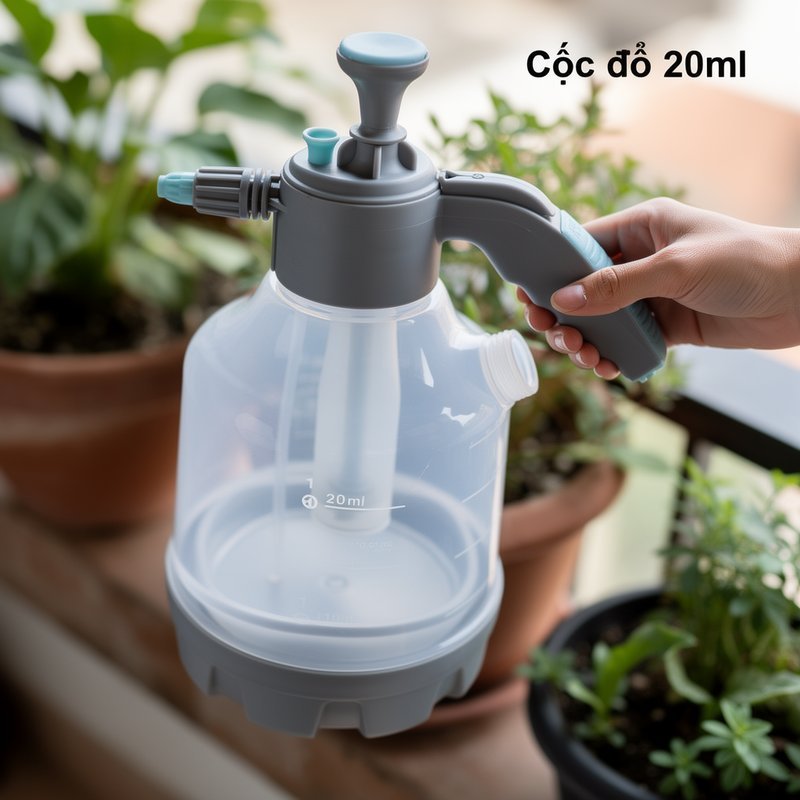 bình xịt tưới cây phun áp lực đầu xoay linh hoạt nhựa pp tưới lan sân vườn ban công 3 lít