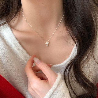 Vòng Cổ Nhỏ Chải Nấm Mặt Dây Chuyền Vòng Cổ Cho Nữ Hàn Quốc Dongdaemun Mùa Hè Tinh Tế Và Dễ Thương Ngọt Ngào Đơn Giản Đa Năng, Vòng Cổ Xương Đòn Thời Trang