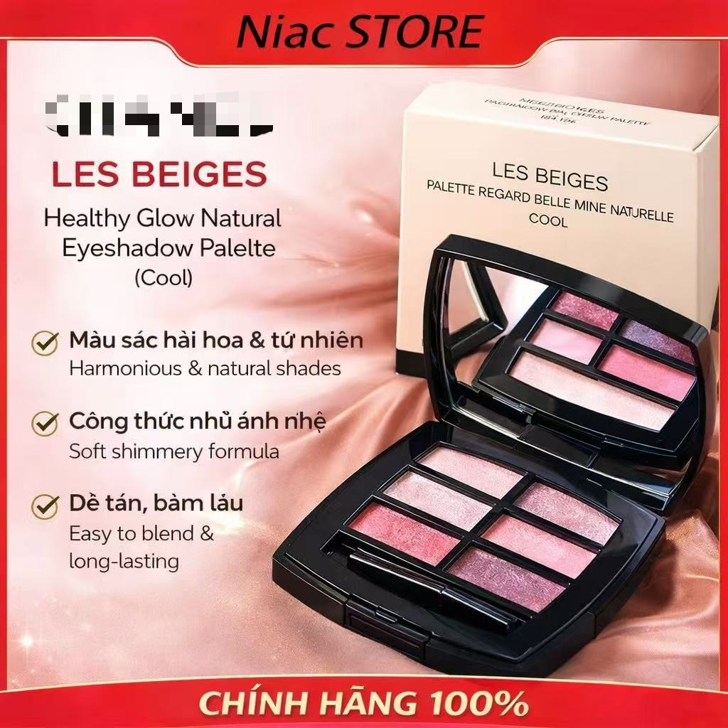 🔥 Bảng Phấn Mắt ℂℍ𝔸ℕ𝔼𝕃 𝐋𝐞𝐬 𝐁𝐞𝐢𝐠𝐞𝐬 𝐄𝐲𝐞𝐬𝐡𝐚𝐝𝐨𝐰 𝐏𝐚𝐥𝐞𝐭𝐭𝐞 | Tông Tự Nhiên, Dễ Dùng