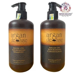 Cặp dầu gội xả phục hồi tóc hư tổn Argan Deluxe 300mlx2 [ MK ]