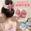 Chấm Bi Kẻ Sọc Nơ Scrunchy Dây Tóc Nữ Tính Cảm Giác Cotton Đầy Tóc Vòng Đầu Dây Bóng Đầu Dây Cao Su Phụ Kiện Tóc